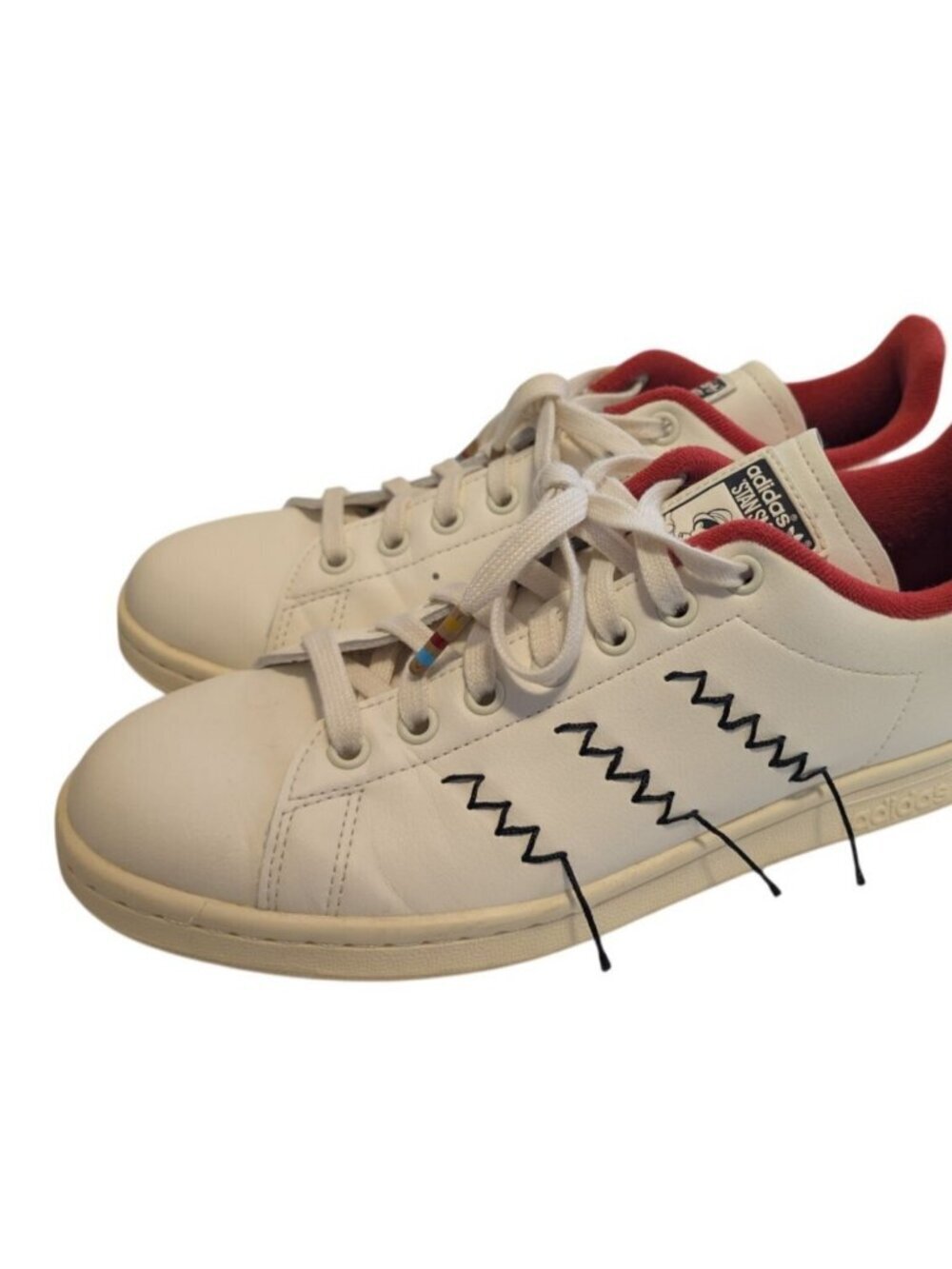 Adidas Stan Smith Disney Pinocchio Cream Leather Sneakers Mens Size 8.5 HP5580